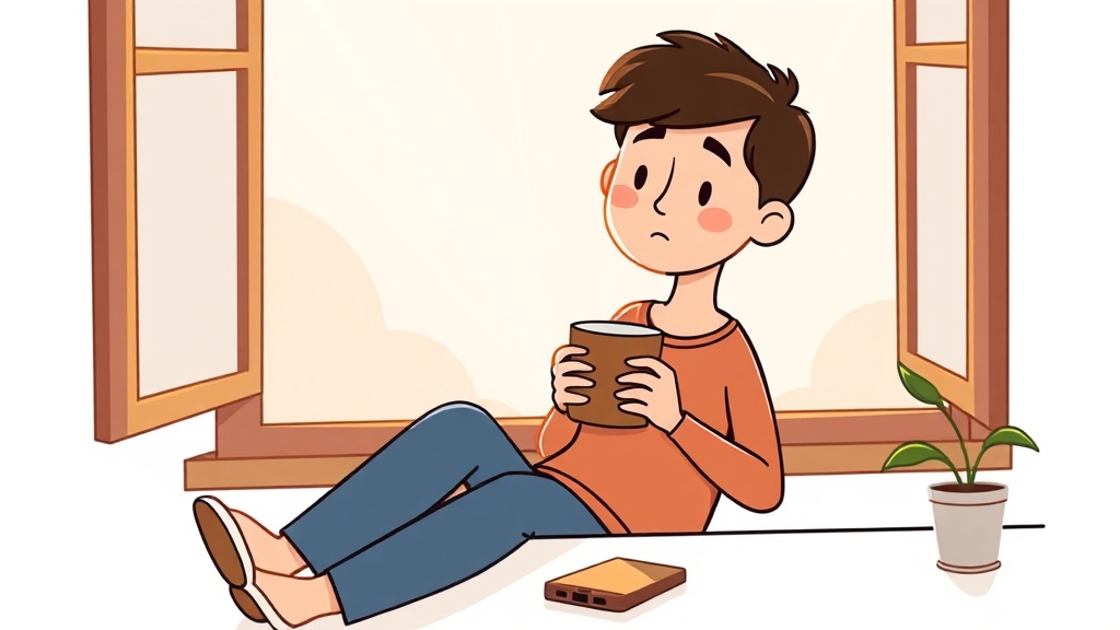Peaceful morning illustration